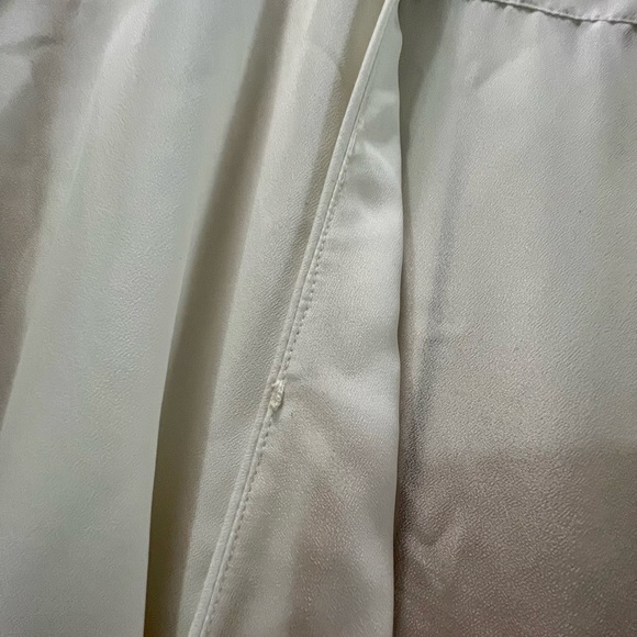 MICHAEL Michael Kors Cream Wrap Cross Blouse Size S - Picture 4 of 4